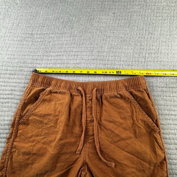 Banks Journal Linen Shorts Mens M Brown 7" Inseam Outdoor Flat Front Cargo - Picture 4 of 7